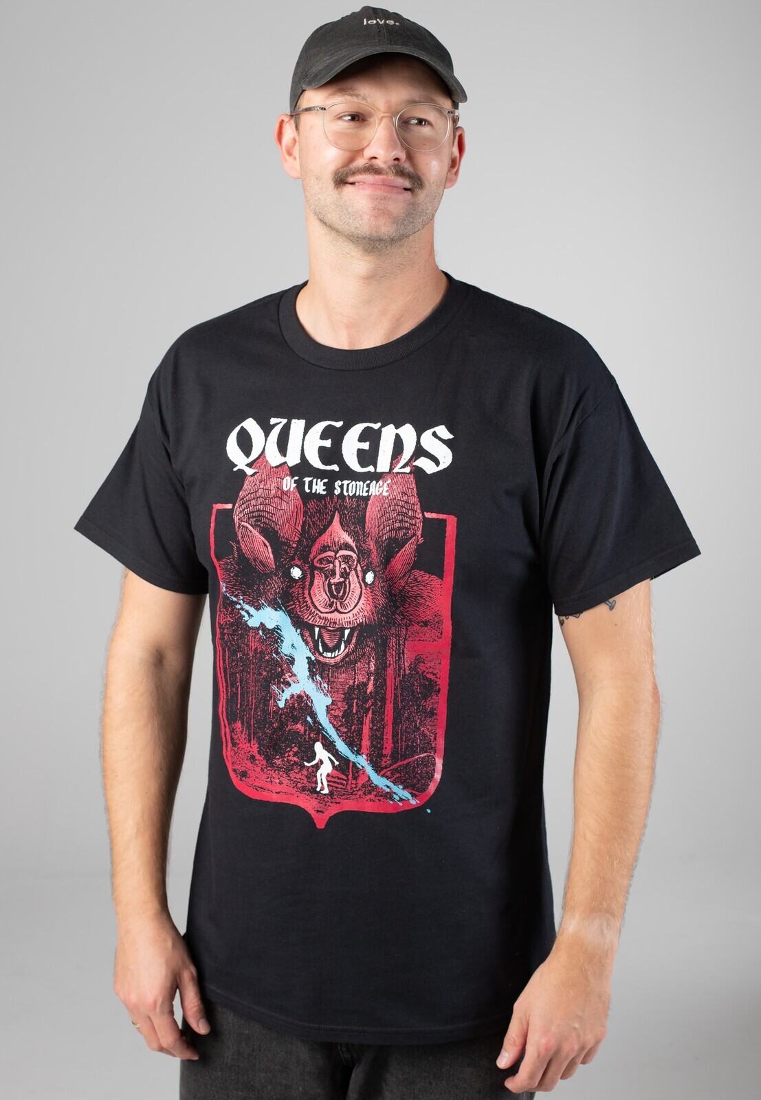 Queens Of The Stone Age - Dark Forrest Bat - T-Shirt - black - L - Jersey