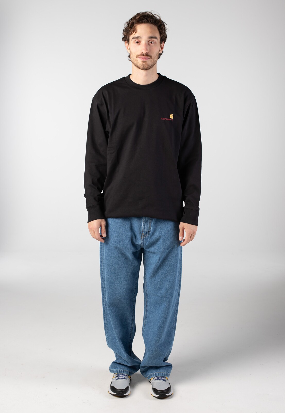 Carhartt WIP - Landon Heavy Stone Wash Blue - Jeans - blue - W32 - 100% Cotton,Denim