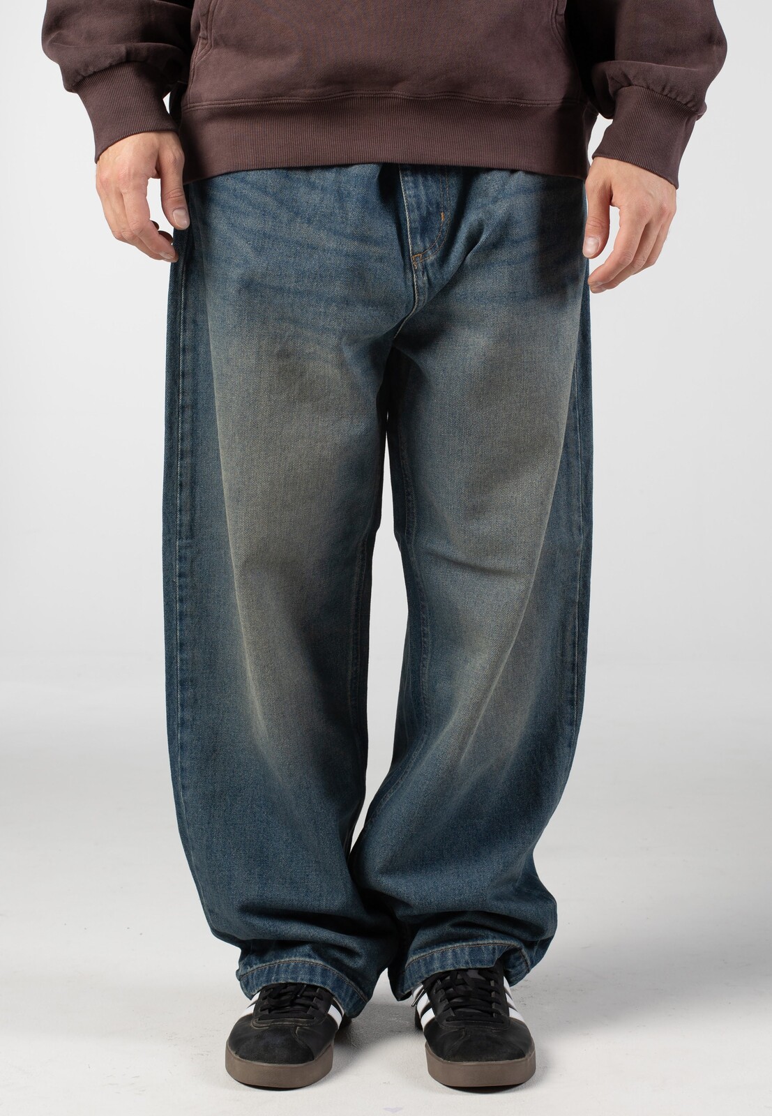 Carhartt WIP - Brandon Worn Used Wash Blue - Jeans - blue - M - 100% Cotton,Denim