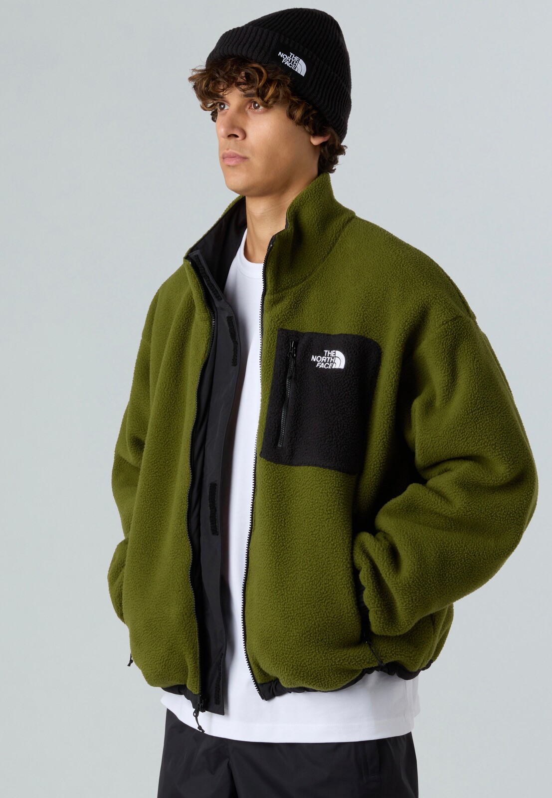 The North Face - Yumiori Reversible TNF Black/Woodland Green - Jacket - green - L - Fleece