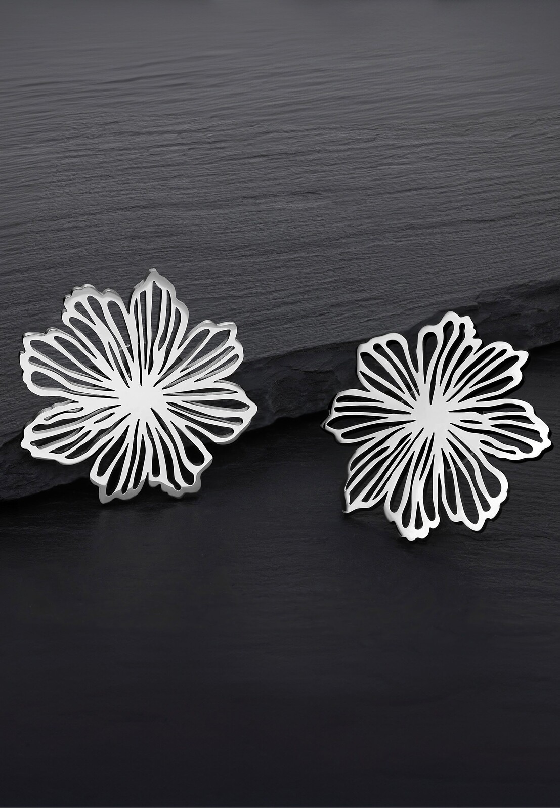 Wildcat - Fine Flower Silver - Earrings