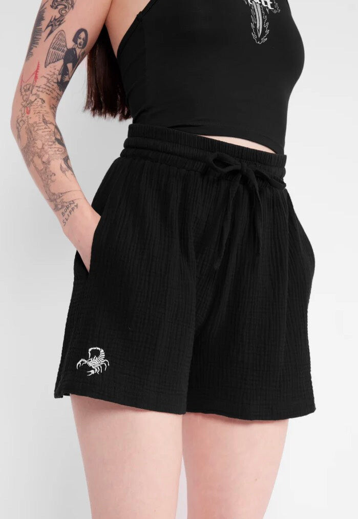 Mary Wyatt - Kali Black - Shorts - black - L - Cotton