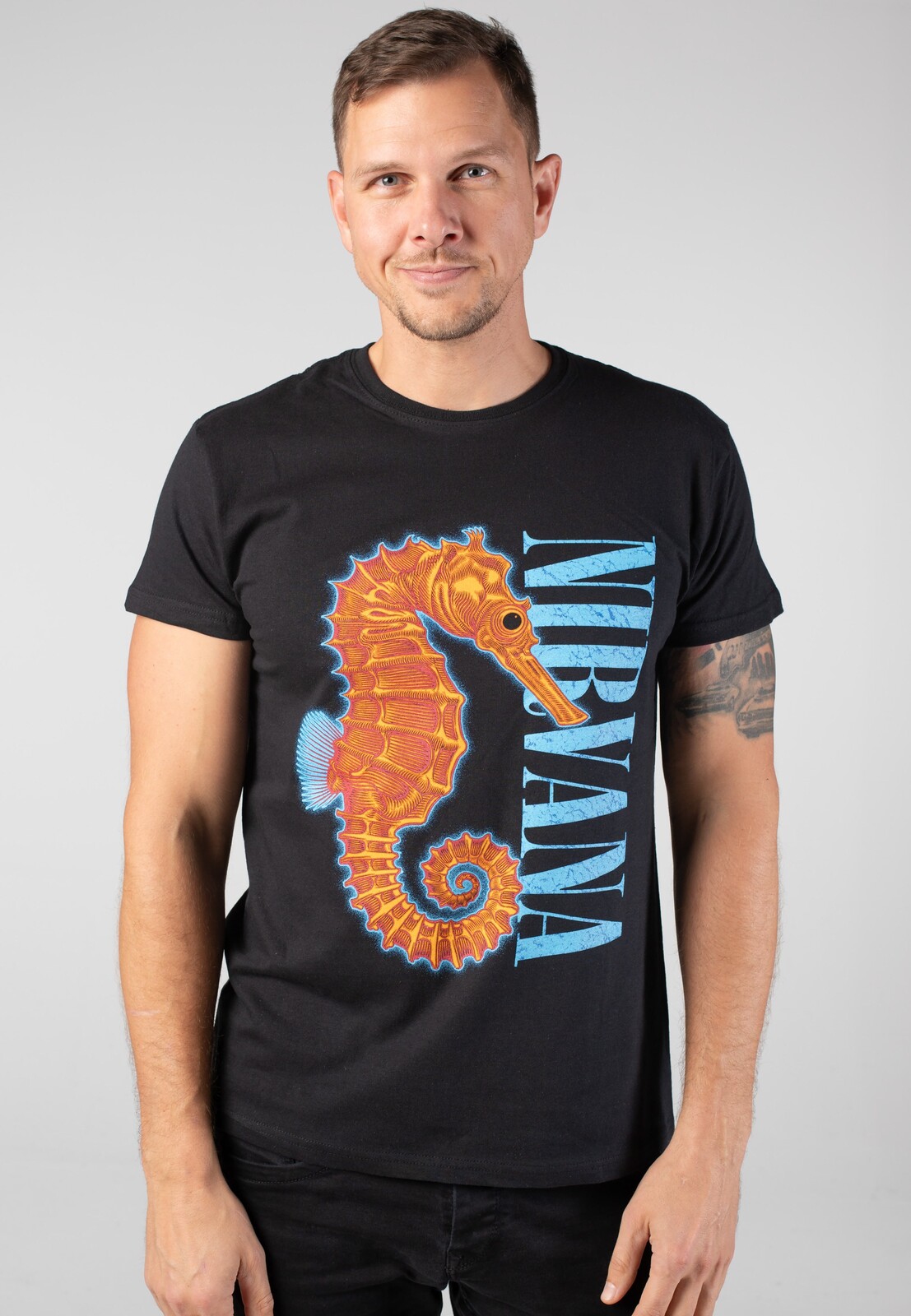 Nirvana - Seahorse - T-Shirt - black - L - Jersey