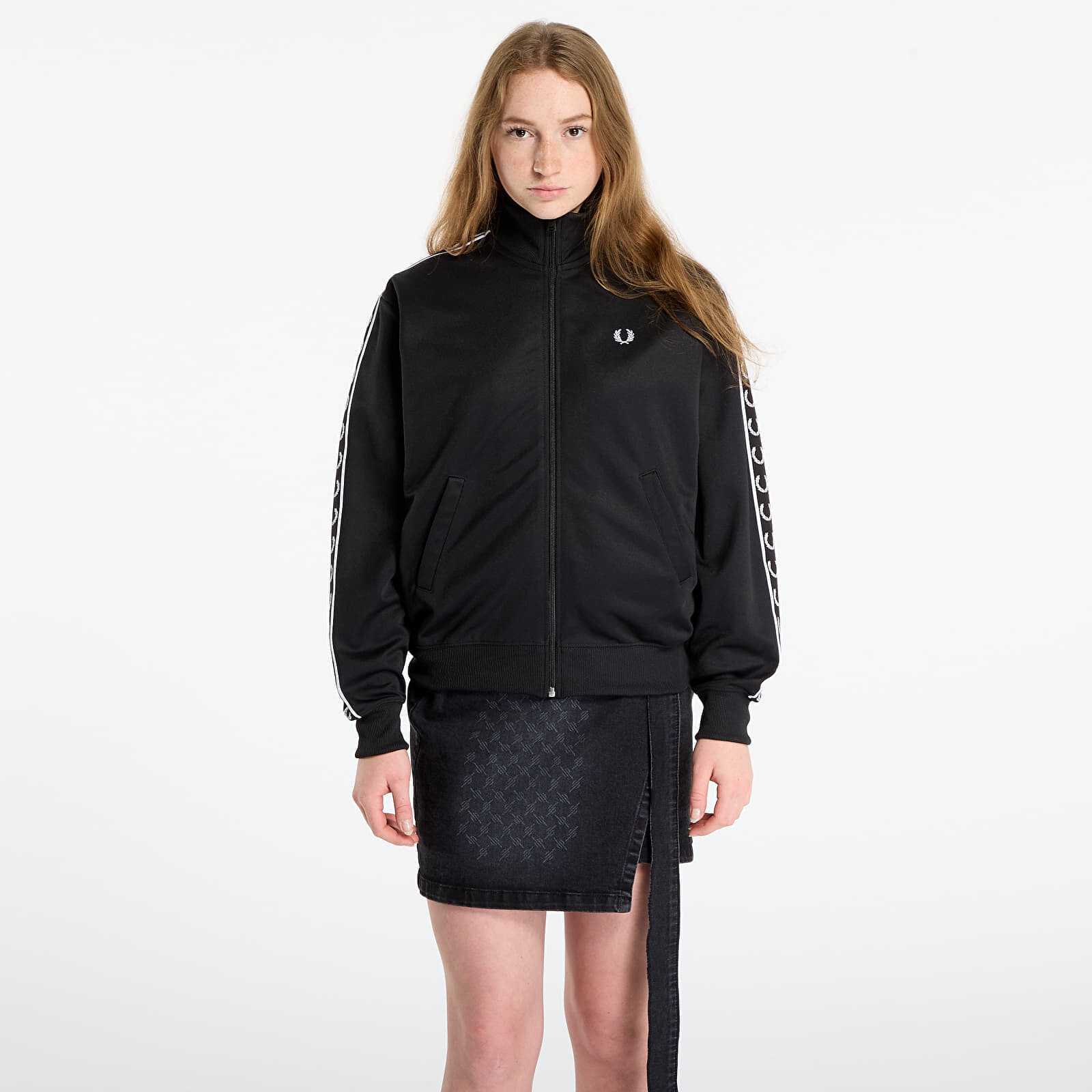 Jacket FRED PERRY Taped Track Jacket Black 8