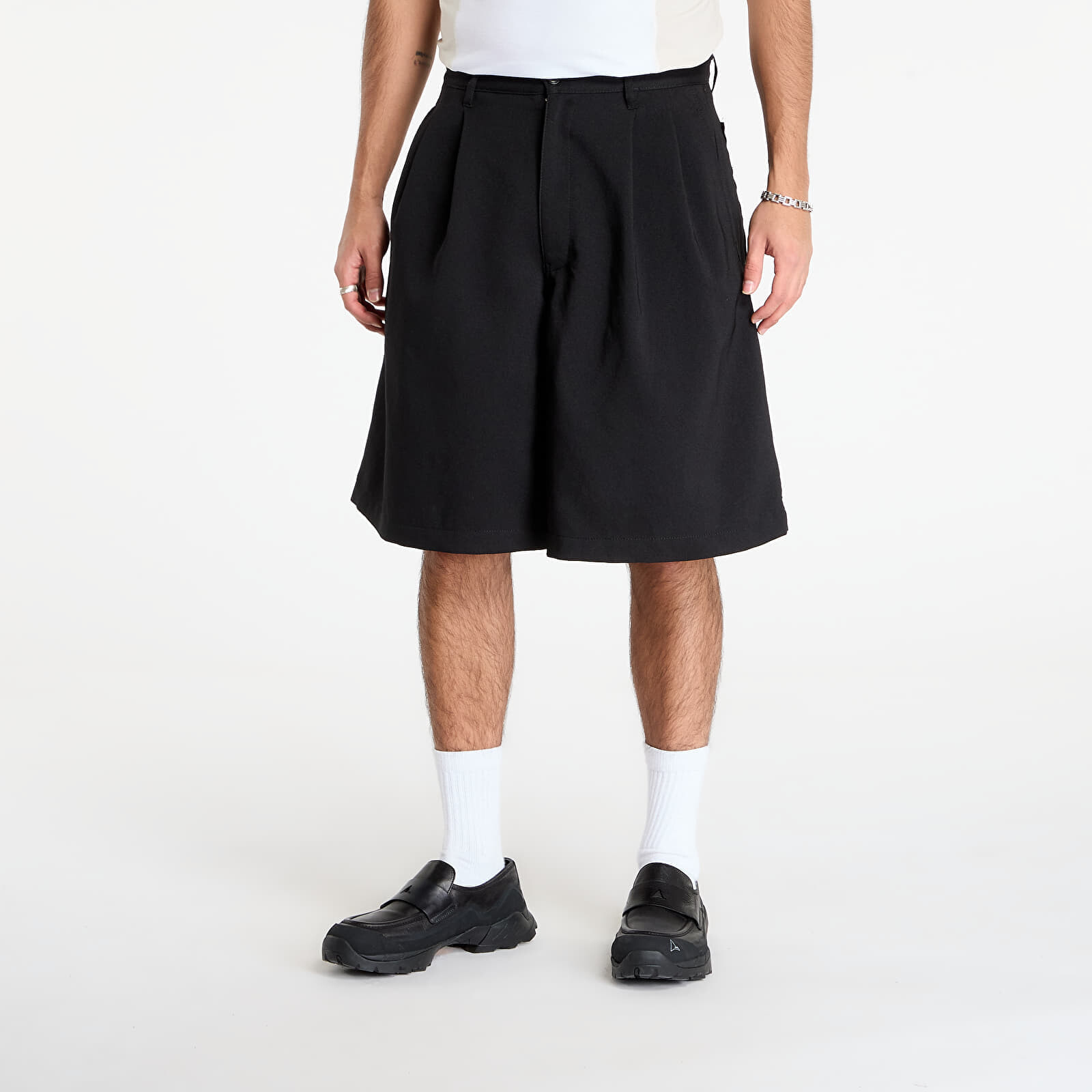 Pants Comme des Garçons SHIRT Short Pleated Trousers With Patch Pockets Black L