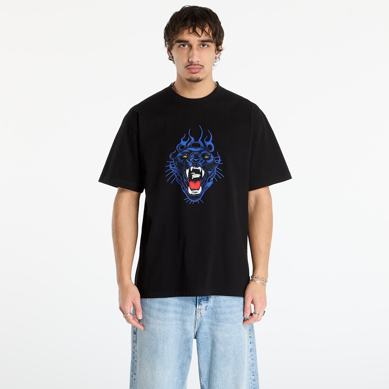 T-shirt Patta Fire Panther T-Shirt UNISEX Black S