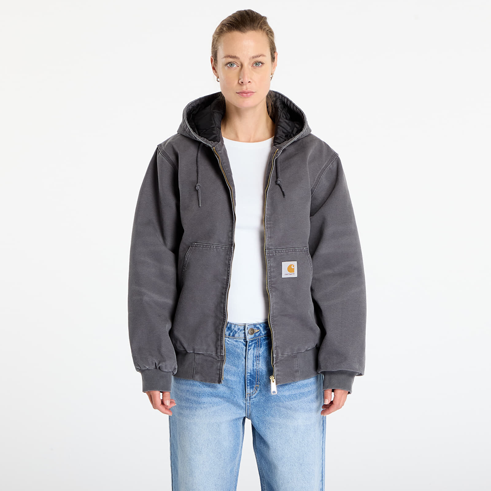 Jacket Carhartt WIP OG Active Jacket Graphite Stone Canvas S