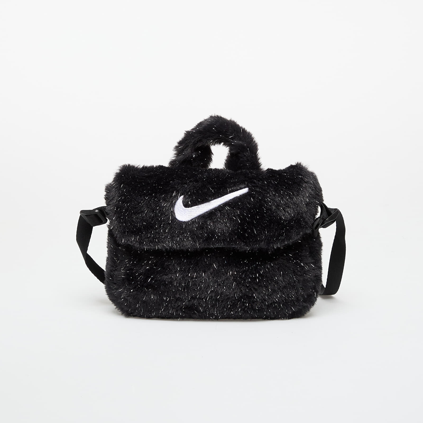 Bag Nike Big Kids' Faux Fur Crossbody Bag (1L) Black/ Cool Grey/ White Universal