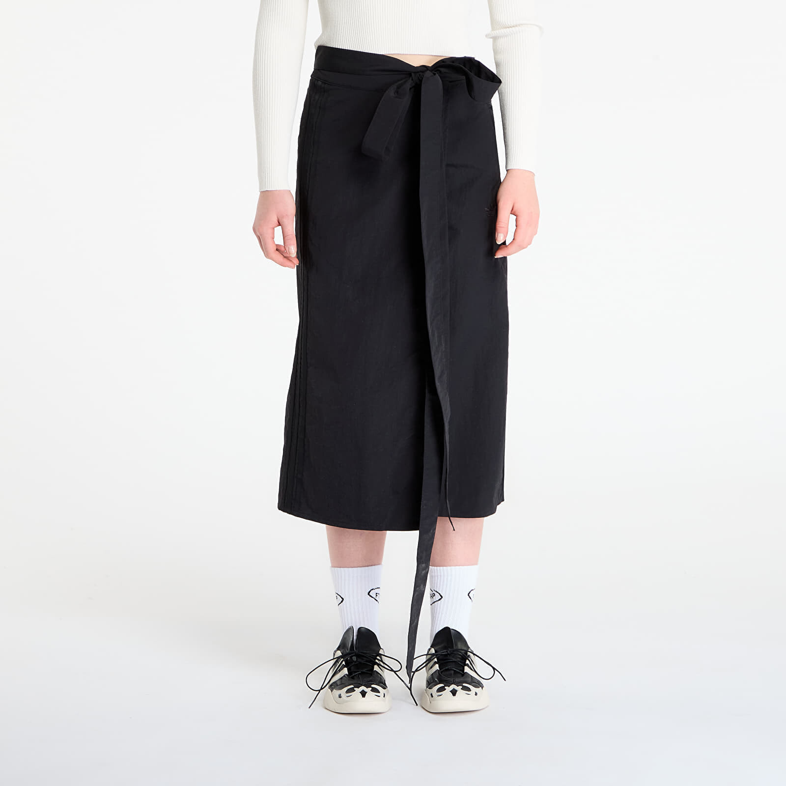 adidas Off-Placed 3-Stripes Maxi Skirt Black 8