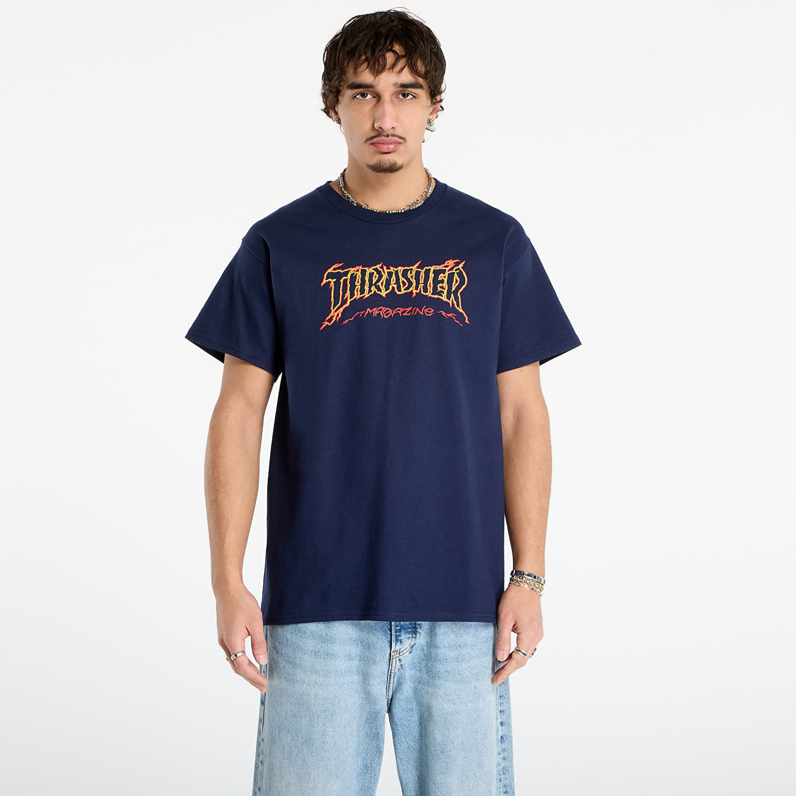 T-shirt Thrasher Cracked by Exteenager T-Shirt Navy XXL