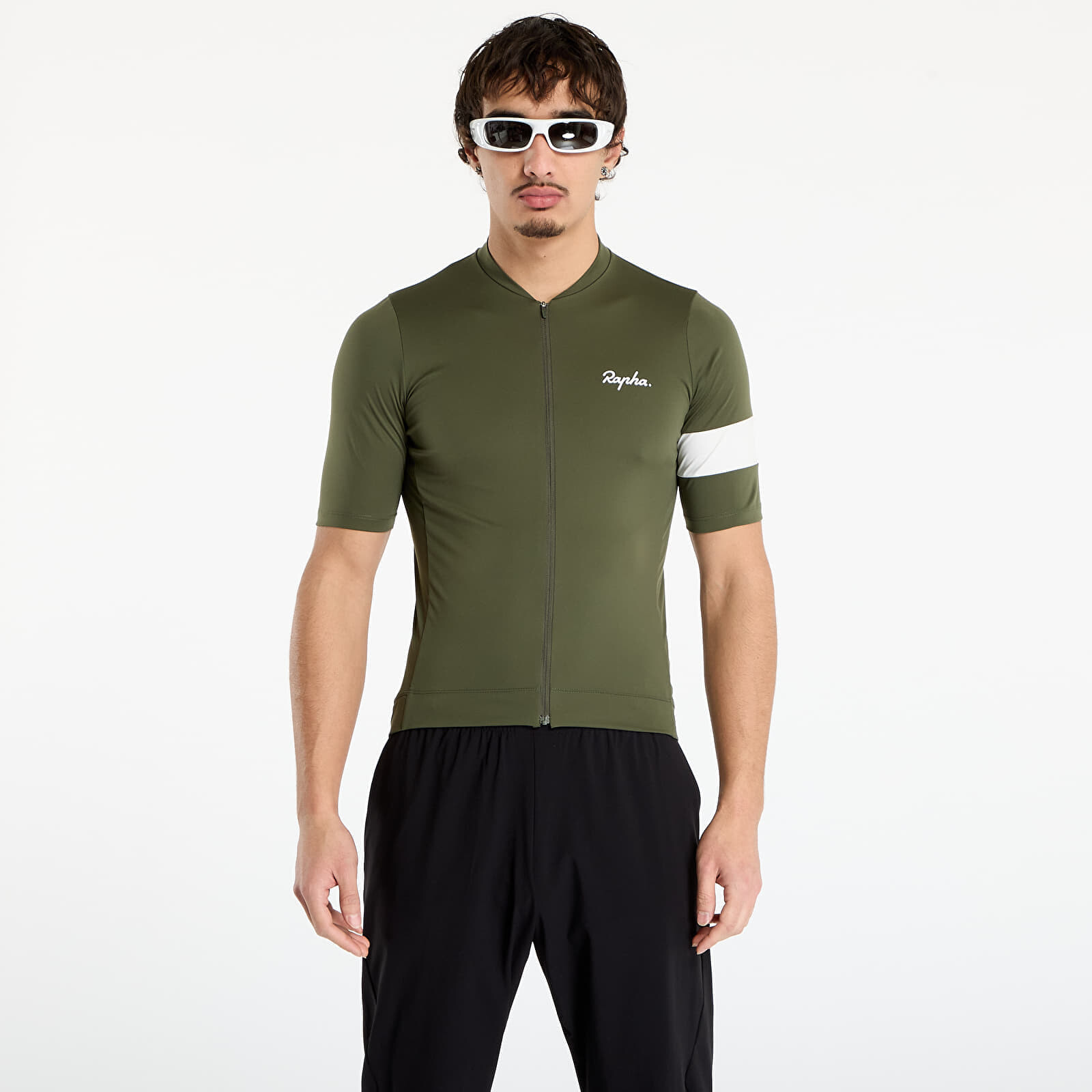 Jersey Rapha Men's Core Jersey Dark Green/ White L