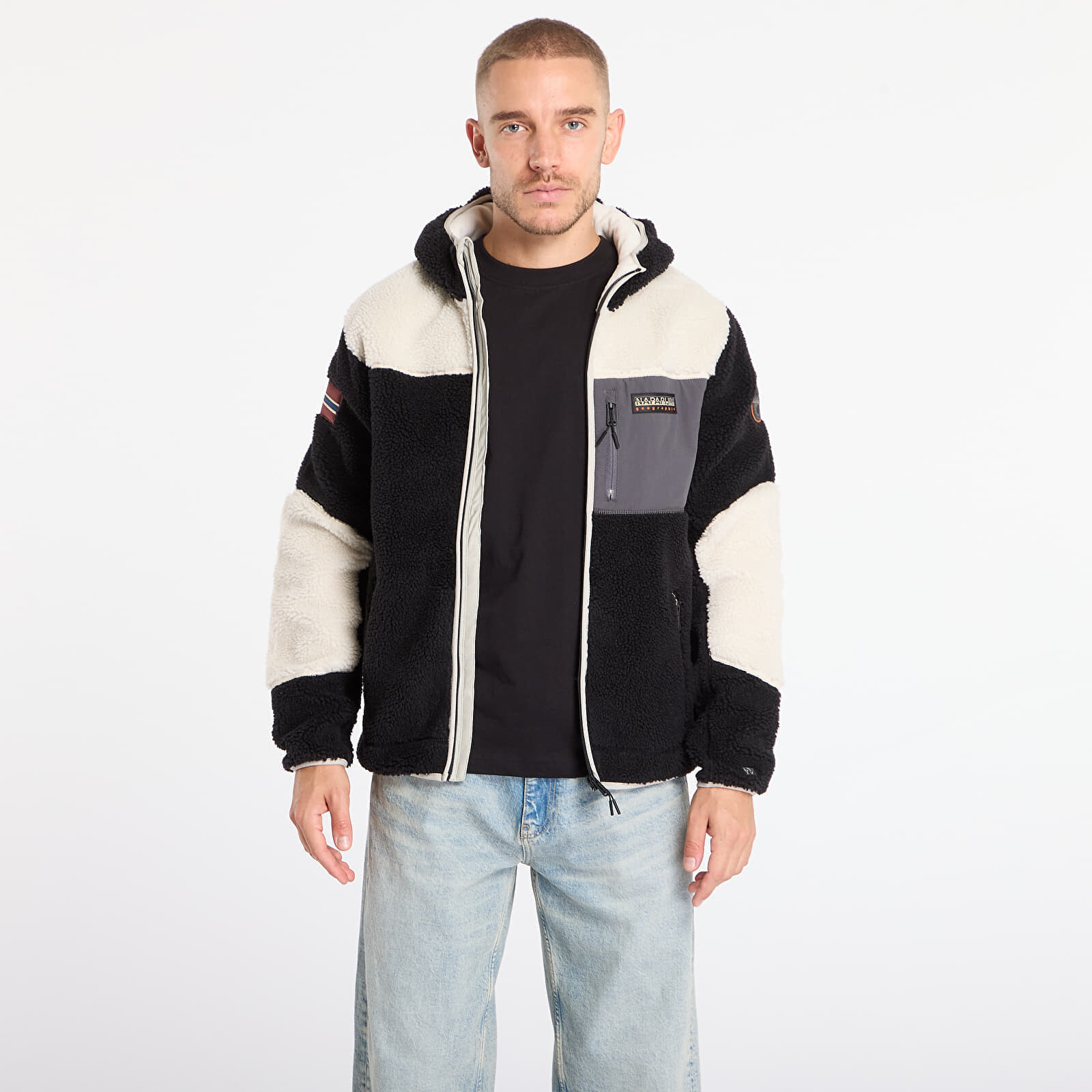 Jacket Napapijri Yupik Fzh 3 Cream/ Black M