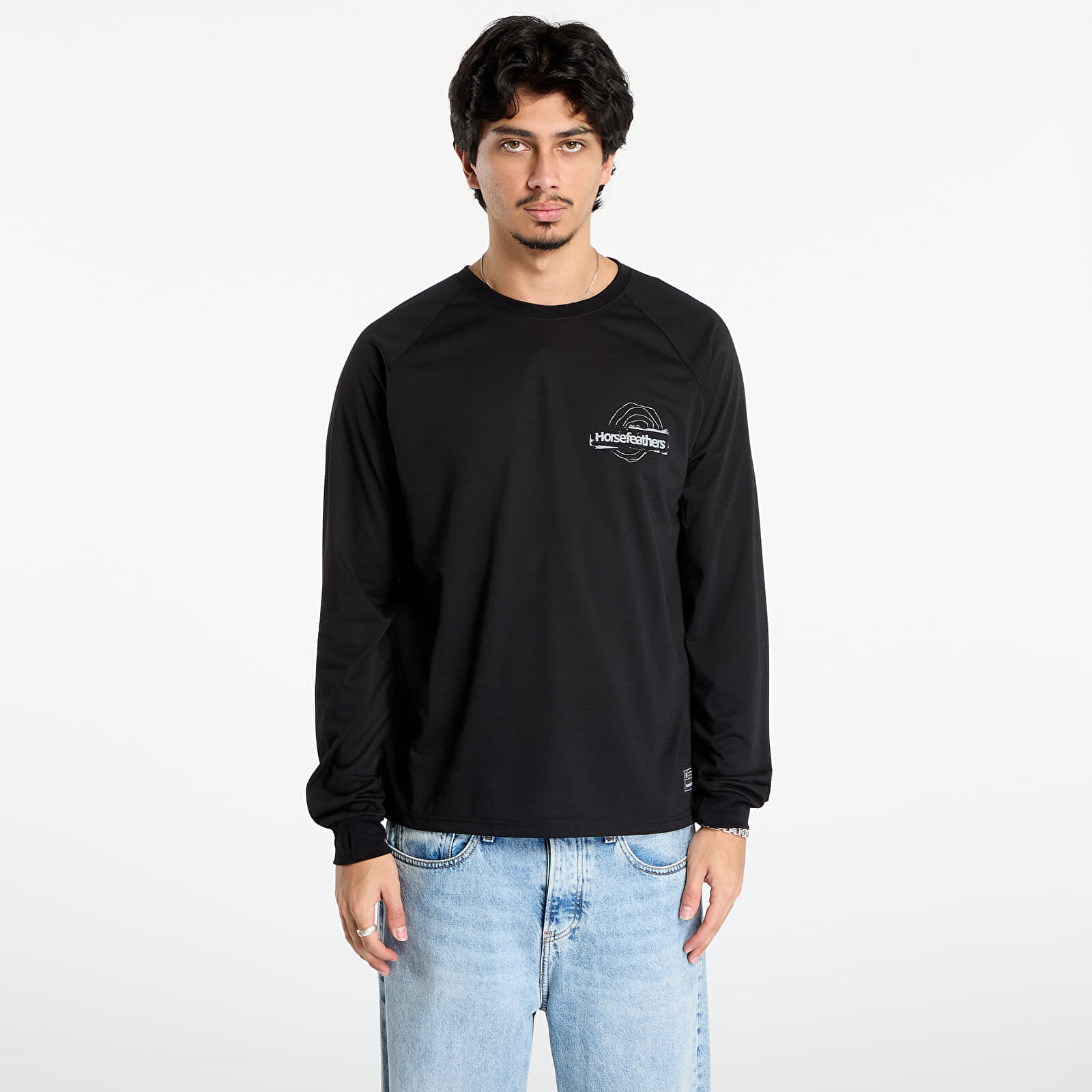 T-shirt Horsefeathers Shank Ls T-Shirt Black S