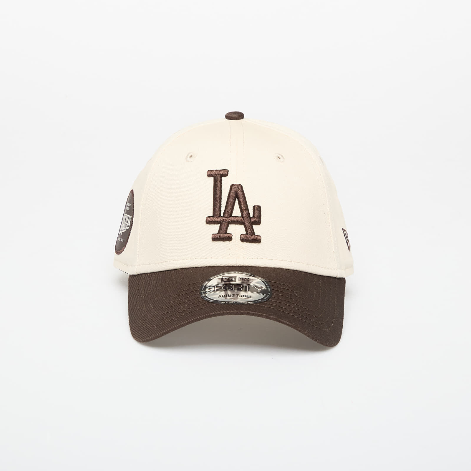 New Era 9FORTY MLB Side Patch Los Angeles Dodgers Light Cream/ Nfl Brown Suede Universal
