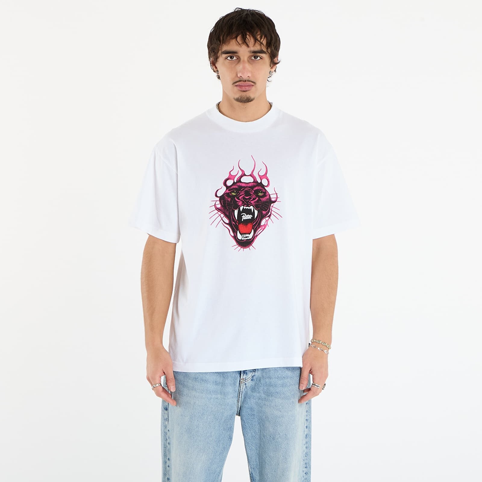 T-shirt Patta Fire Panther T-Shirt UNISEX White XL