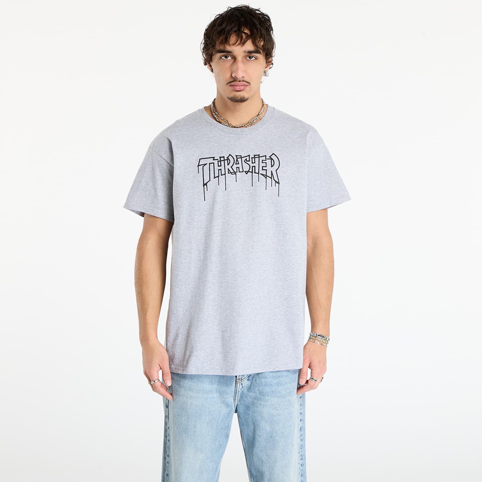 T-shirt Thrasher One-liner T-Shirt Spory Grey M