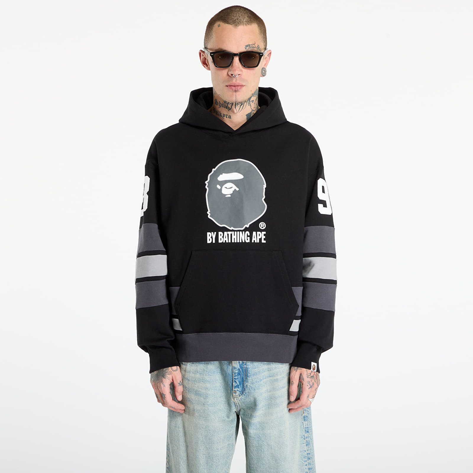 Sweatshirt A BATHING APE Bape Pullover Hoodie UNISEX Black XXL