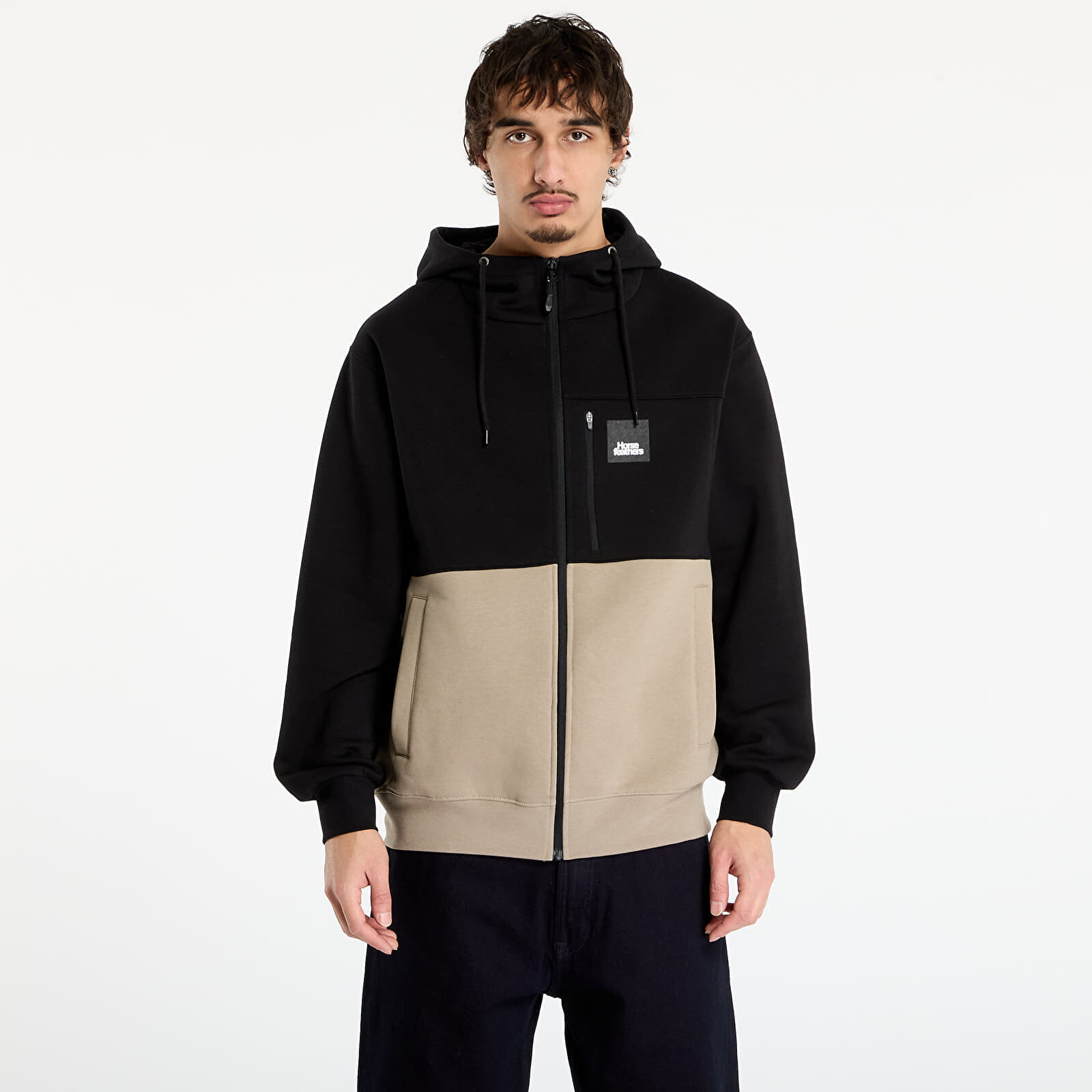 Sweatshirt Horsefeathers Vick Sweatshirt Black/ Taupe S