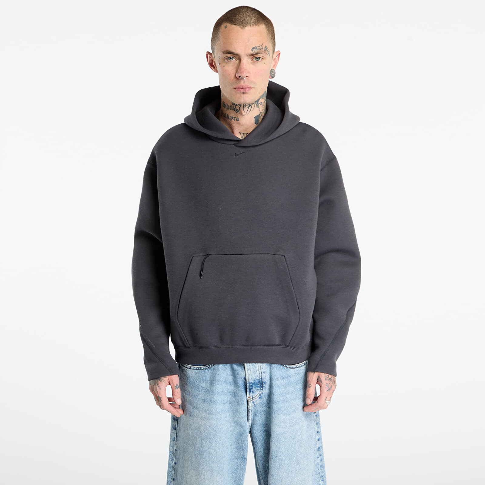 Sweatshirt Nike Tech Men's Fleece Oversized Hoodie Anthracite/ Black S