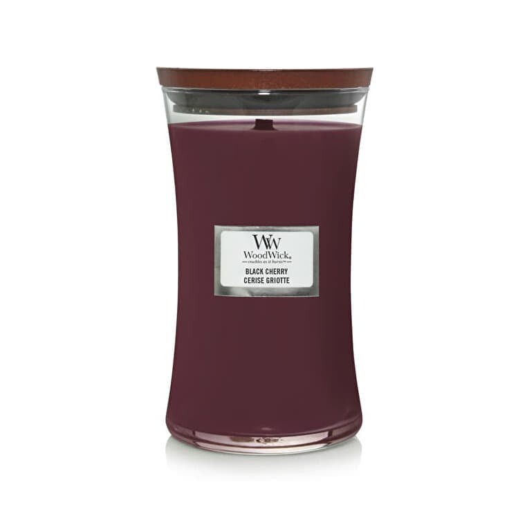 Woodwick Large Hourglass Candle Black Cherry Universal