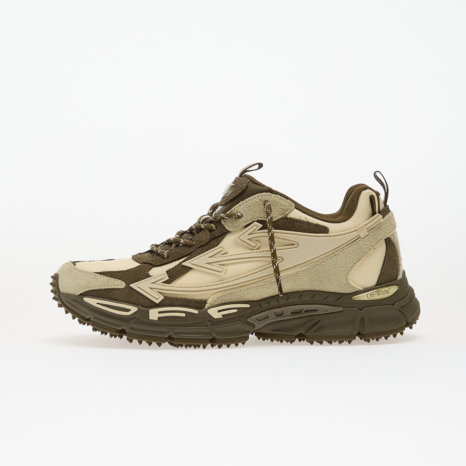 Sneakers Off-White Ow Be Right Back Suede Forest Green/ Sand UK 11
