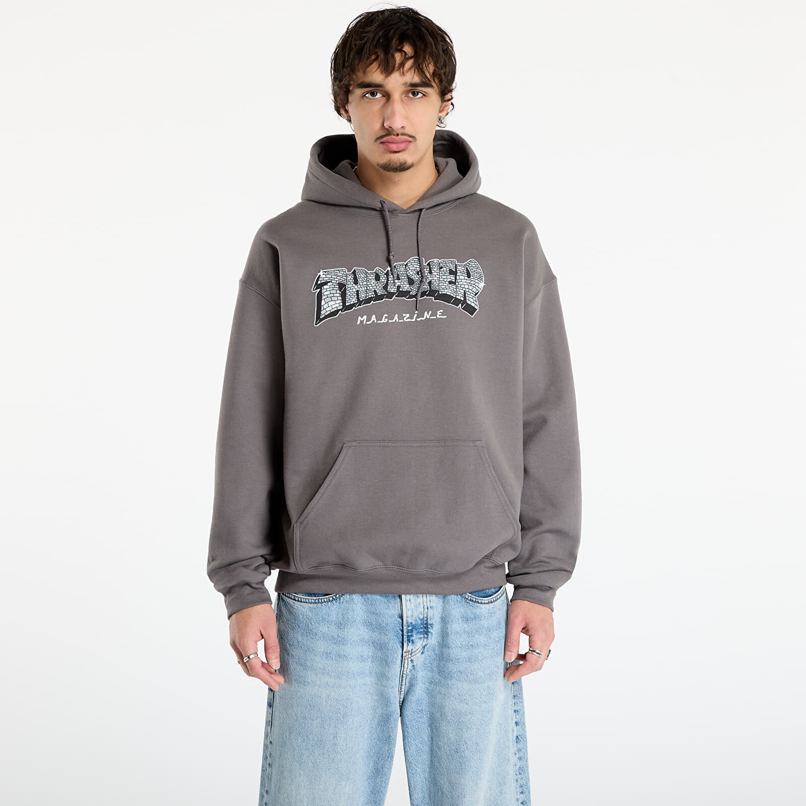 Sweatshirt Thrasher Disco by Spanky Hoodie Charcoal M