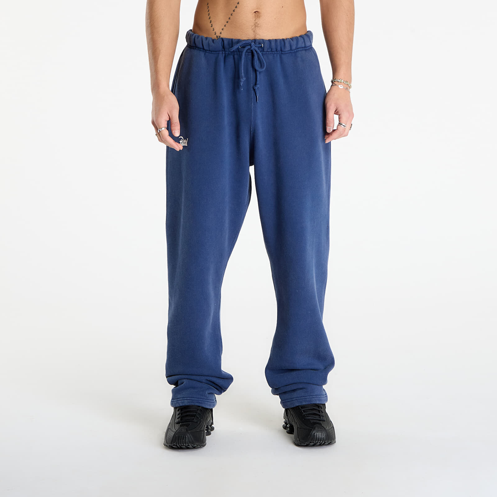 Pants Patta Classic Acid Washed Straight Leg Jogging Pants Estate Blue M