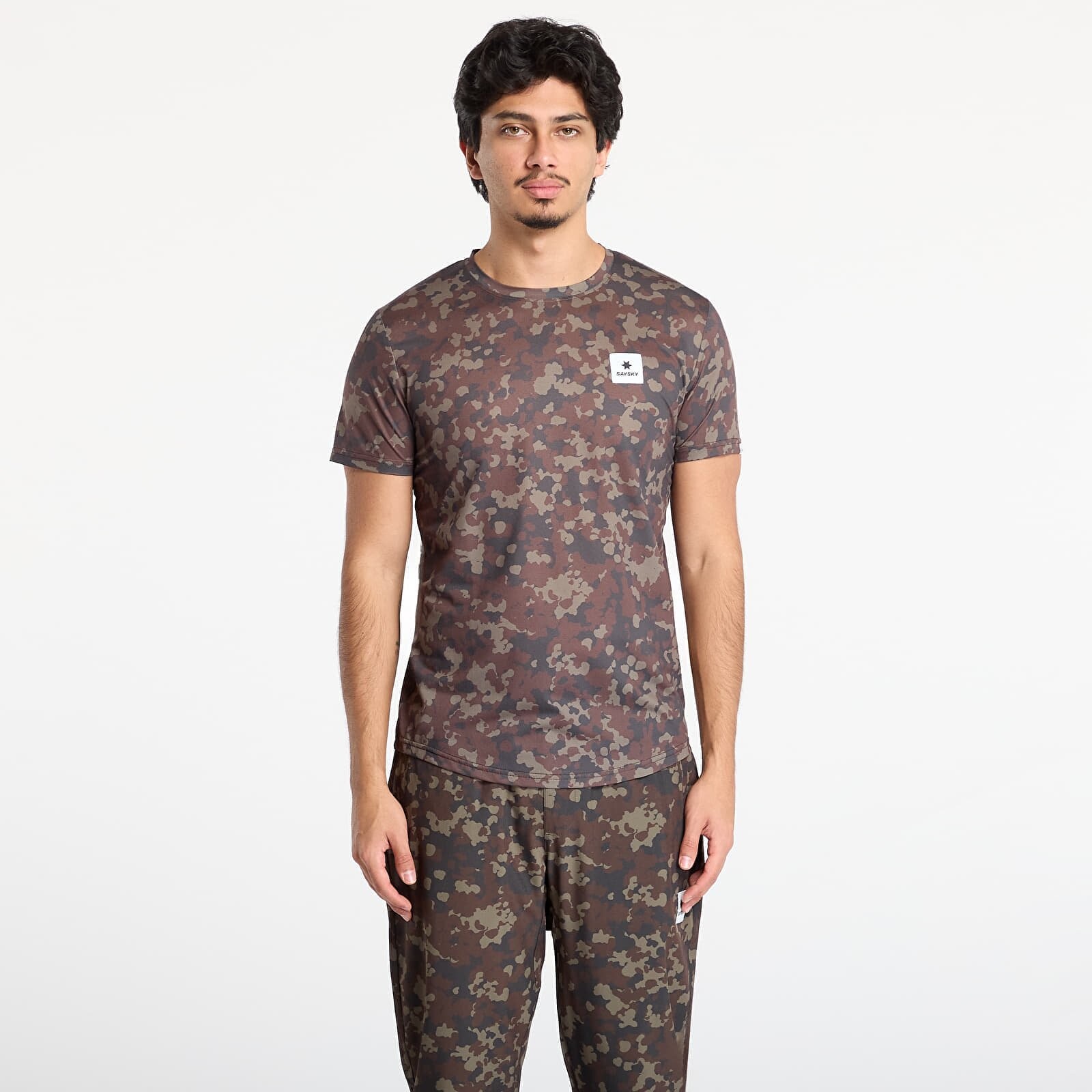 T-shirt SAYSKY Camo Combat T-Shirt Brown AOP M
