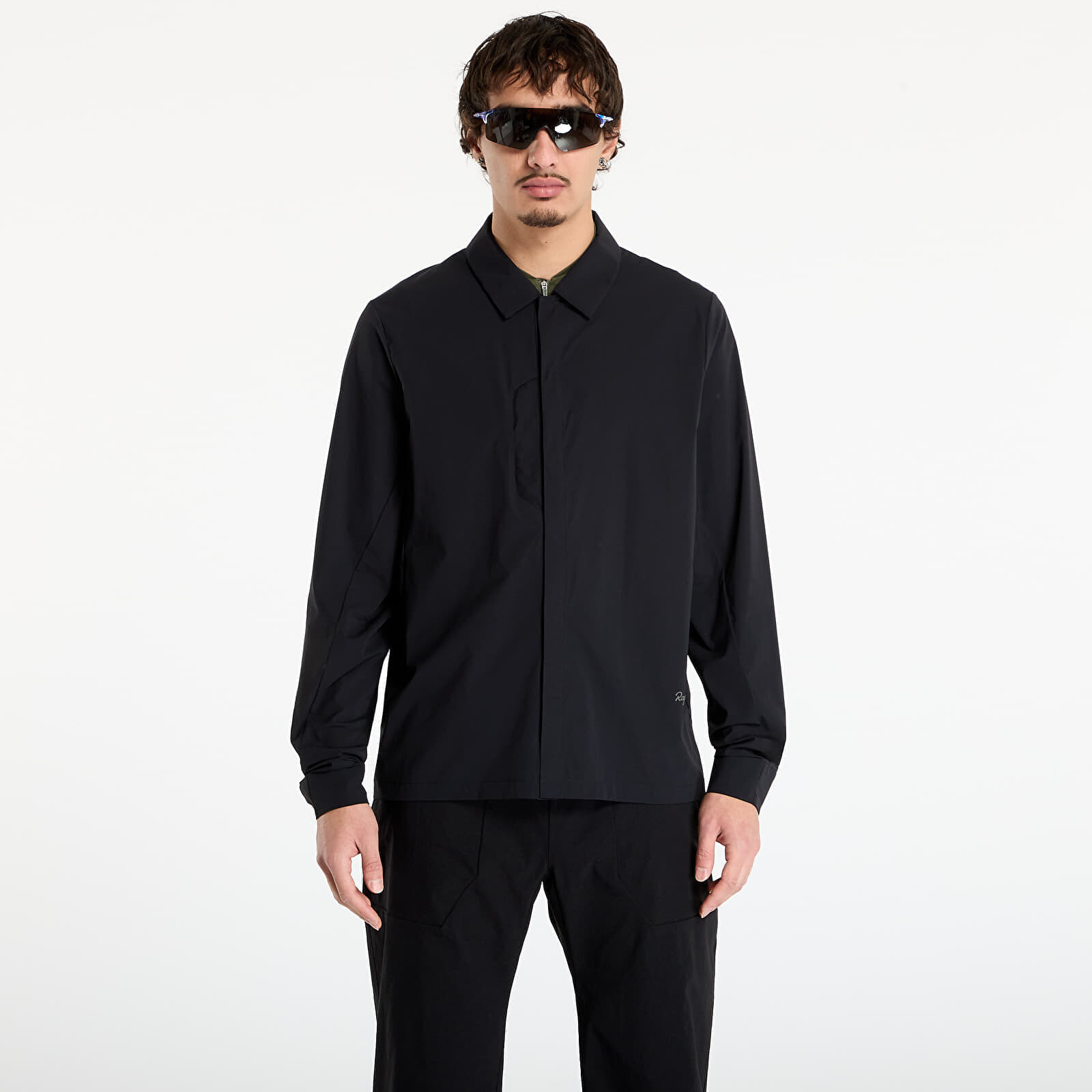 Shirt Rapha Men's Long Sleeve Tech Shirt Black/ Carbon Grey L