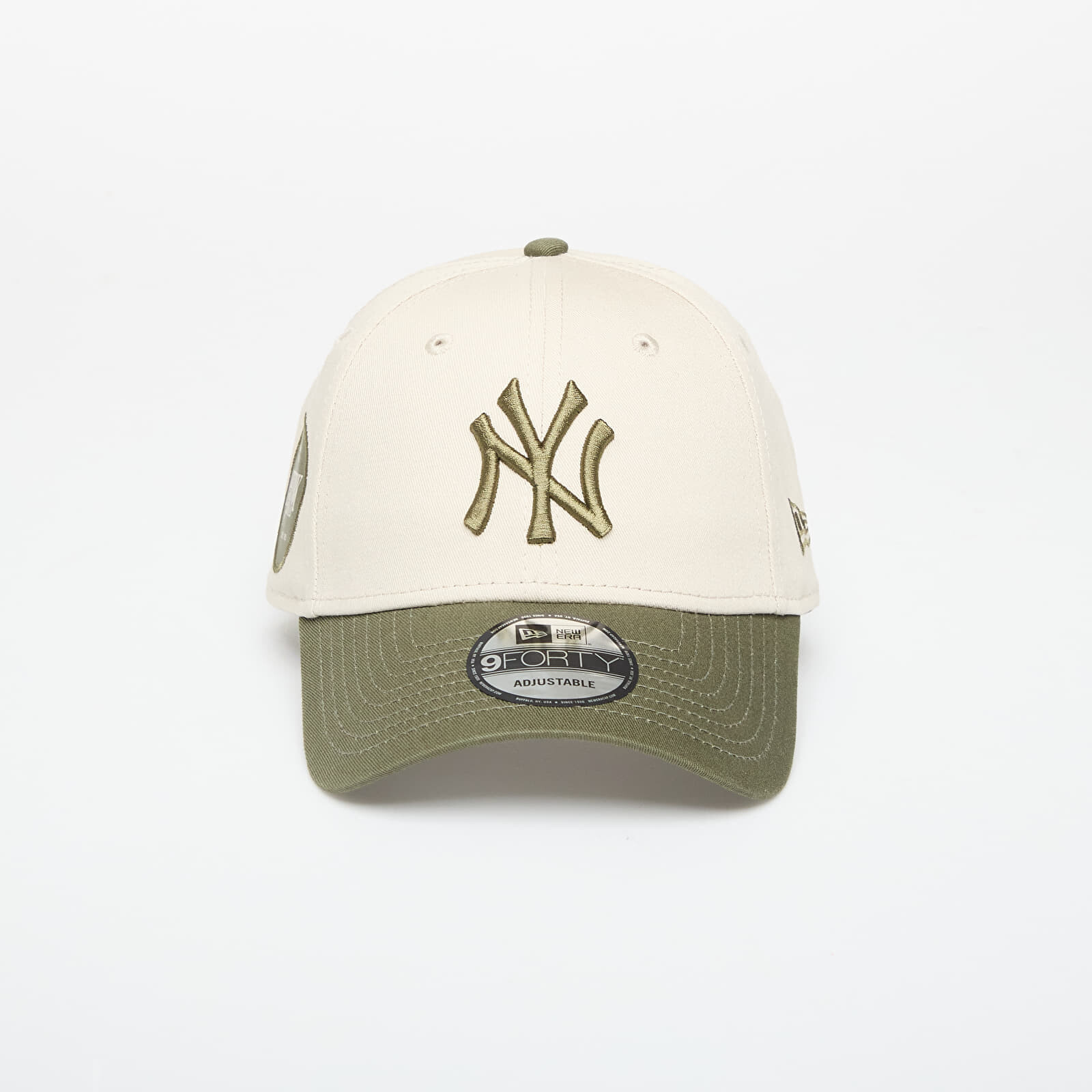 New Era 9FORTY MLB Side Patch New York Yankees Stone/ New Olive Universal