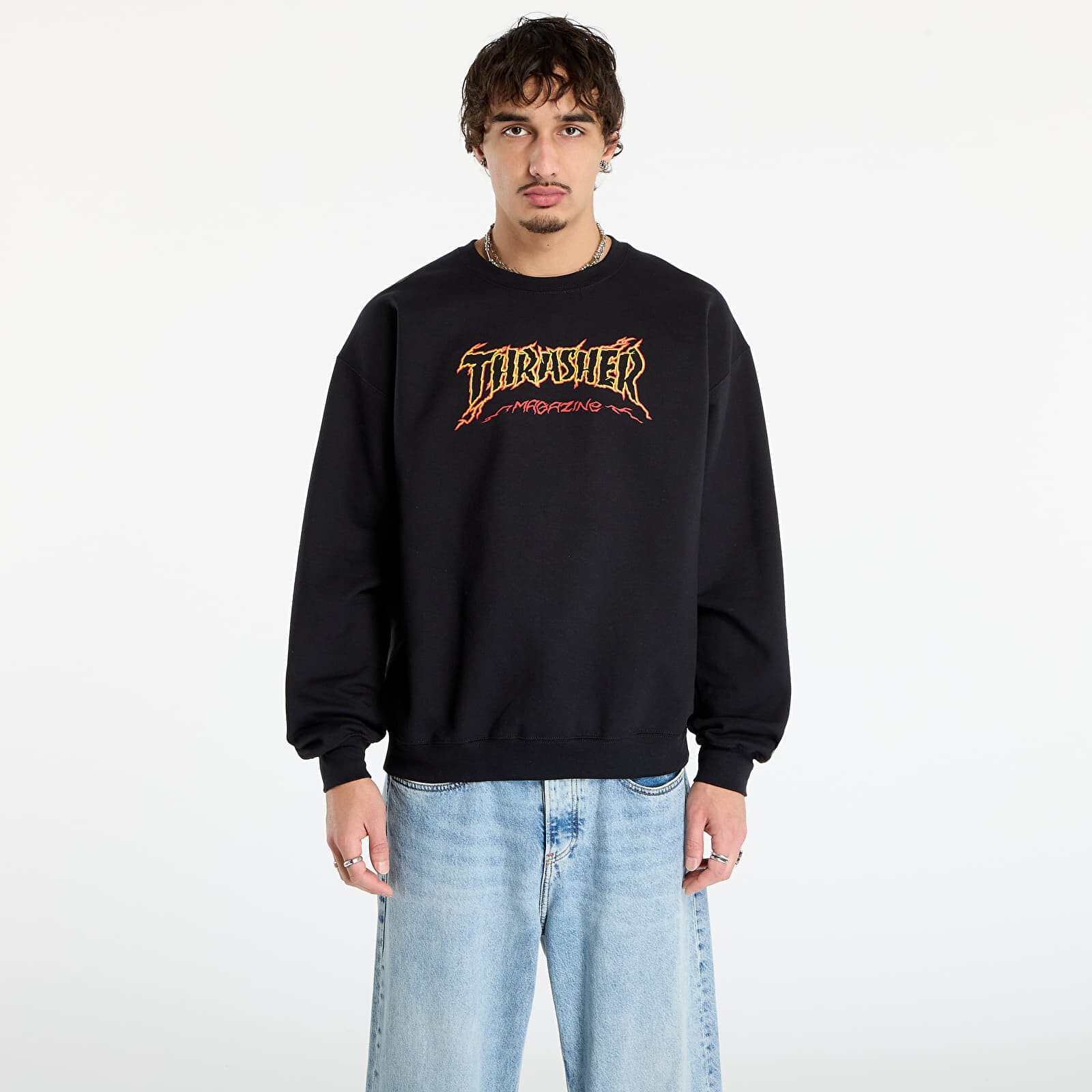 Sweatshirt Thrasher Cracked by Exteenager Crewneck Black L