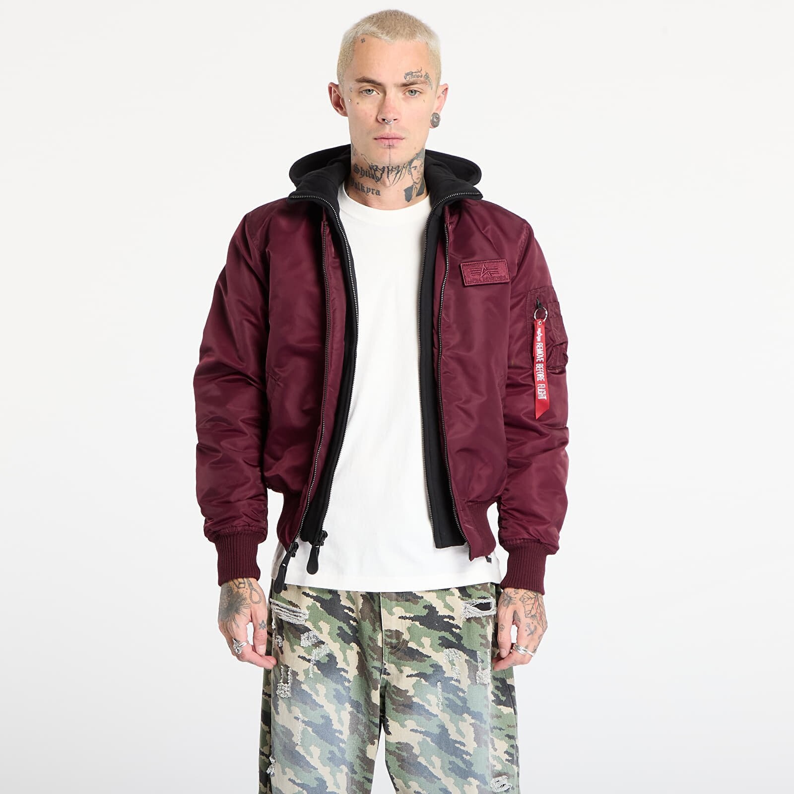 Jacket Alpha Industries MA-1 D-Tec Dark Cherry L