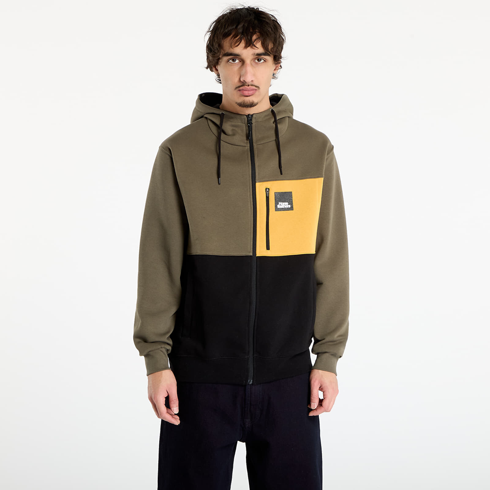 Sweatshirt Horsefeathers Vick Sweatshirt Burnt Olive/ Black XL