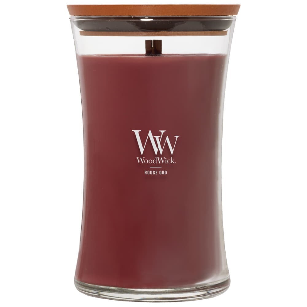 Woodwick Large Hourglass Candle Rouge Oud Universal