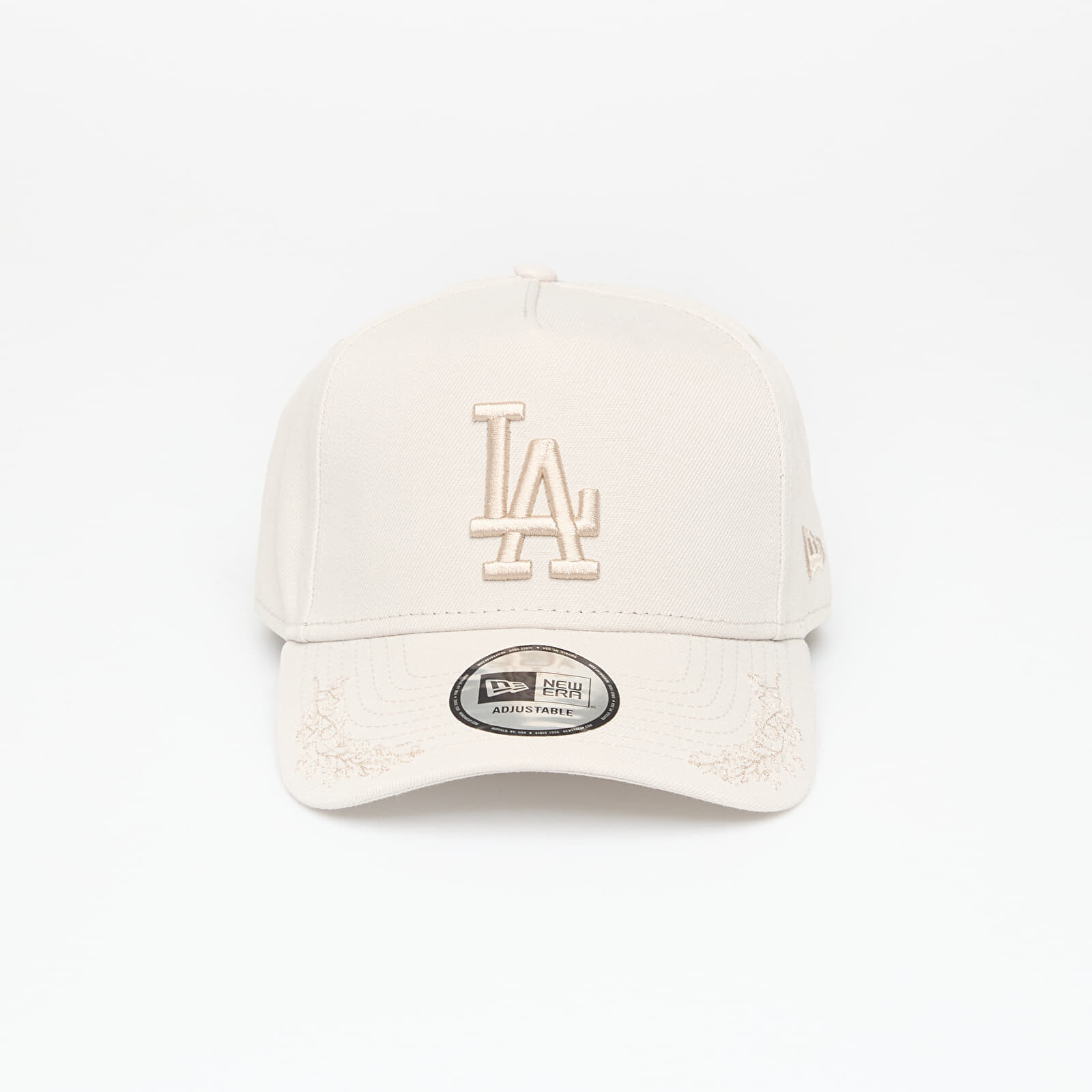 New Era LA Dodgers MLB Tonal Icon 9FORTY E-Frame Adjustable Cap Cream Universal