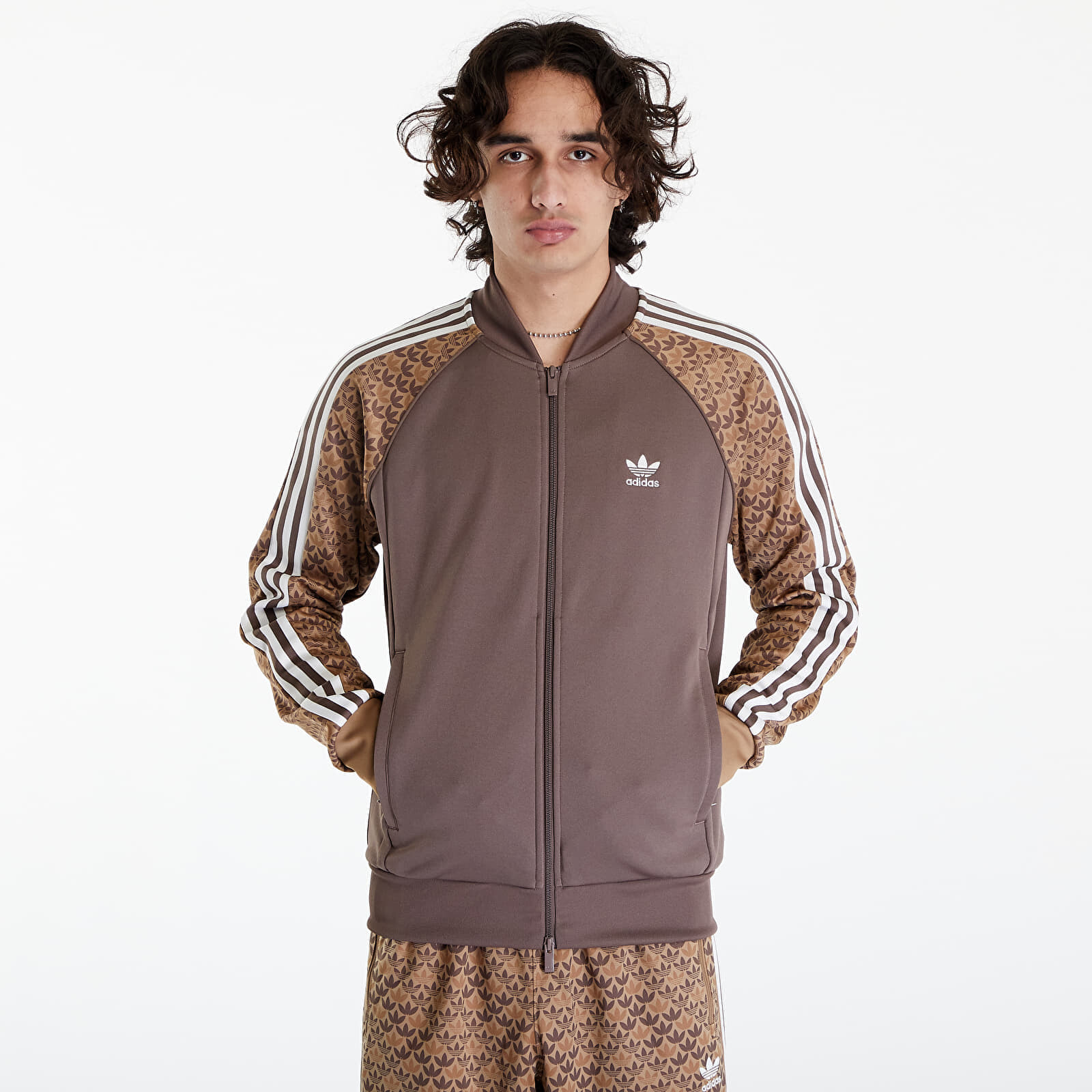 Sweatshirt adidas SSTR Classic Mono Track Top Earth Strata S