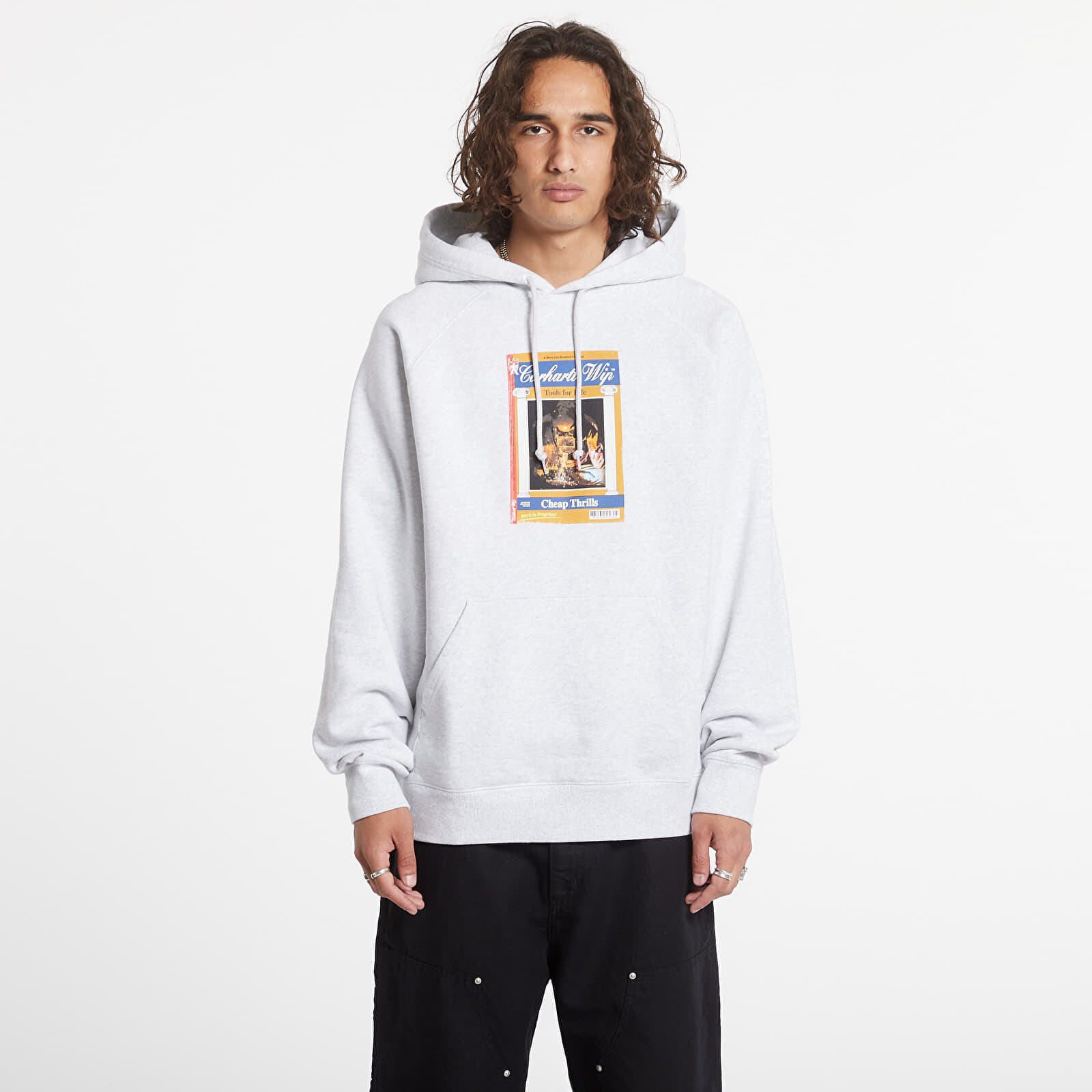Sweatshirt Carhartt WIP Hooded Cheap Thrills Sweat UNISEX Ash Heather L