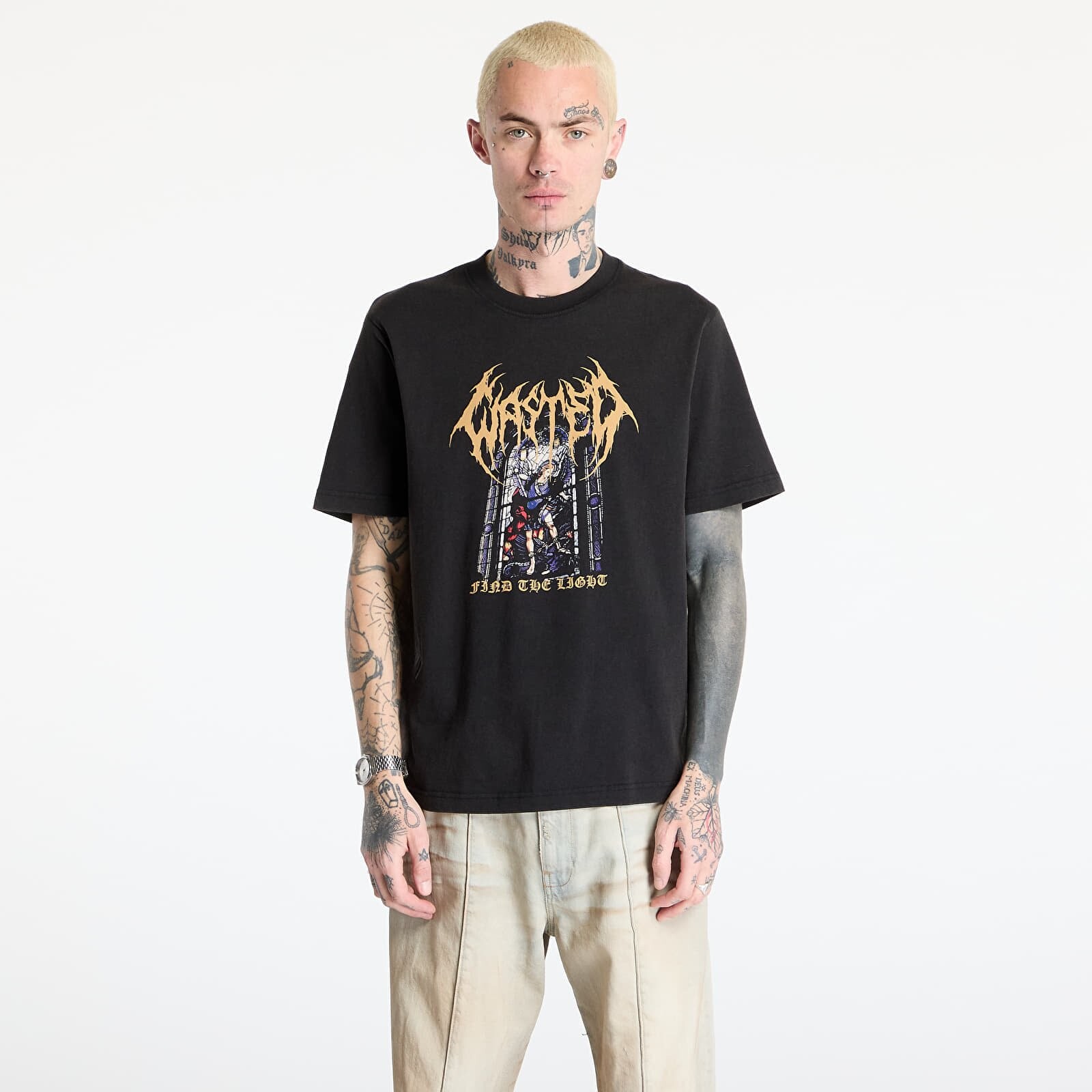 T-shirt Wasted Paris M Light T-Shirt Faded Black M