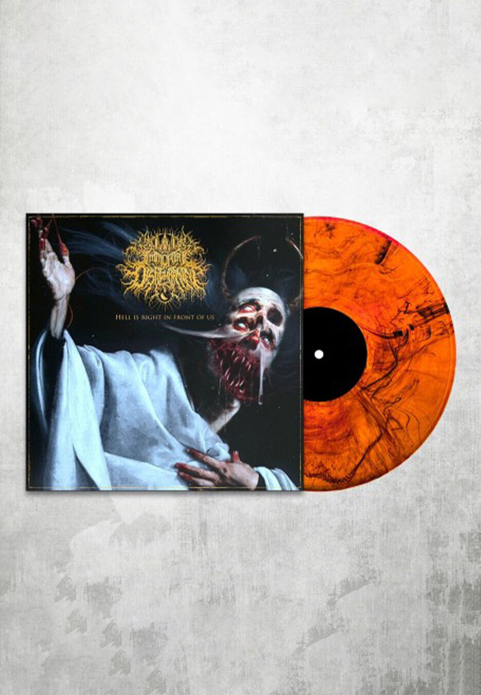 Immortal Disfigurement - Hell Is Right In Front Of Us Ltd. Orange/Black - Colored Vinyl