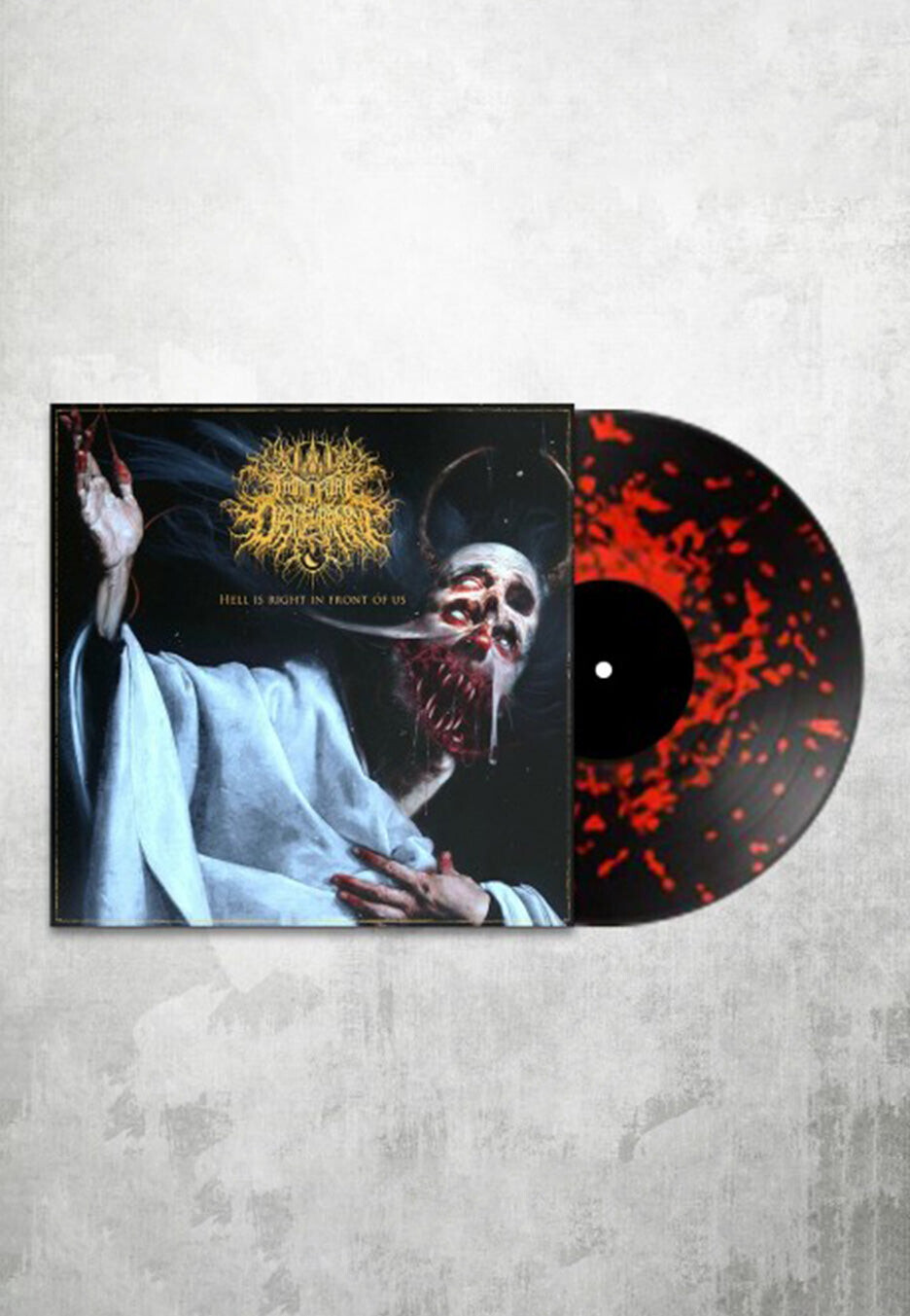 Immortal Disfigurement - Hell Is Right In Front Of Us Ltd. Black w/ Red - Colored Vinyl