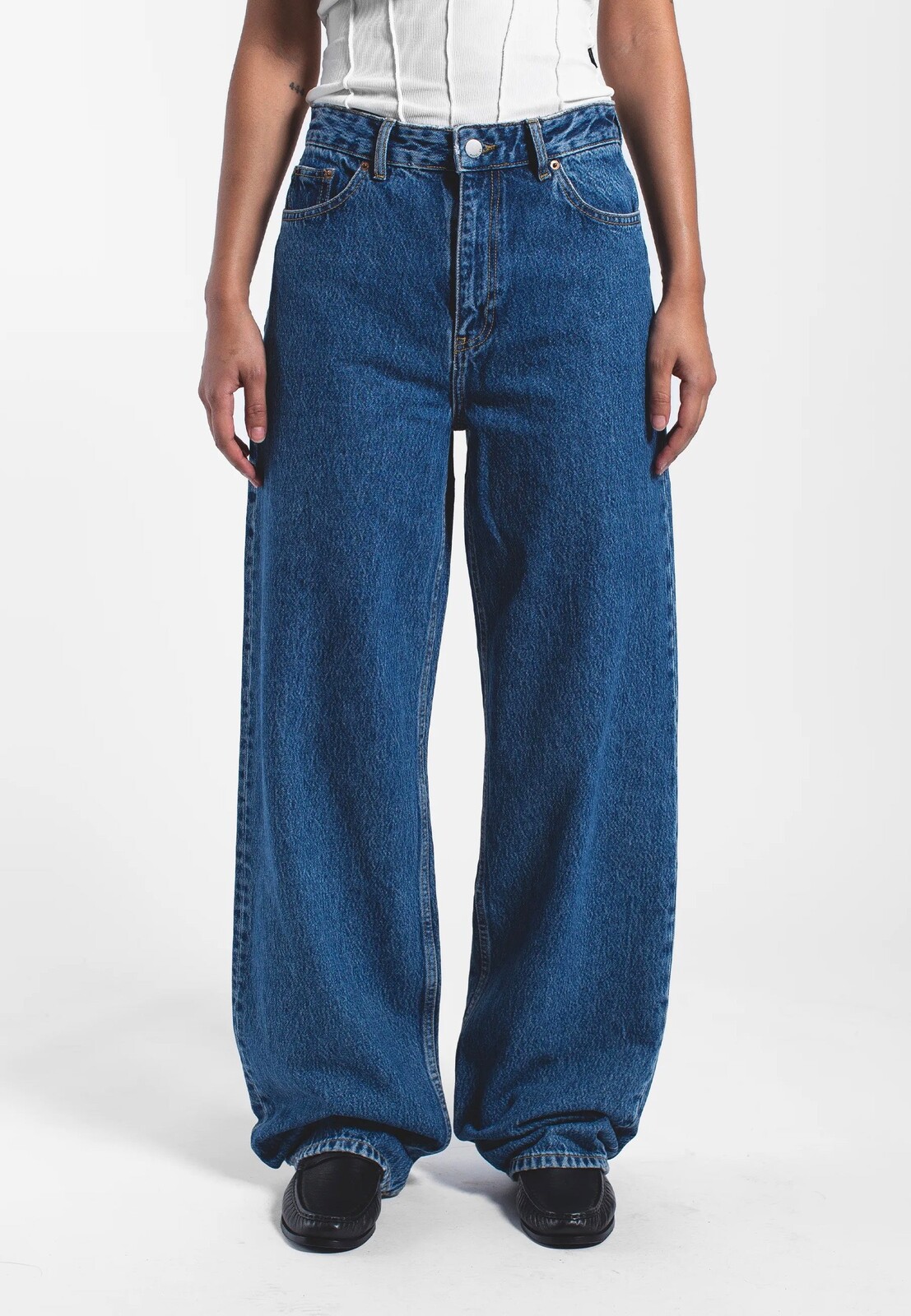 Dr. Denim - Donna Stream Mid Stone - Jeans - blue - W26 / L32 - 100% Cotton,Denim