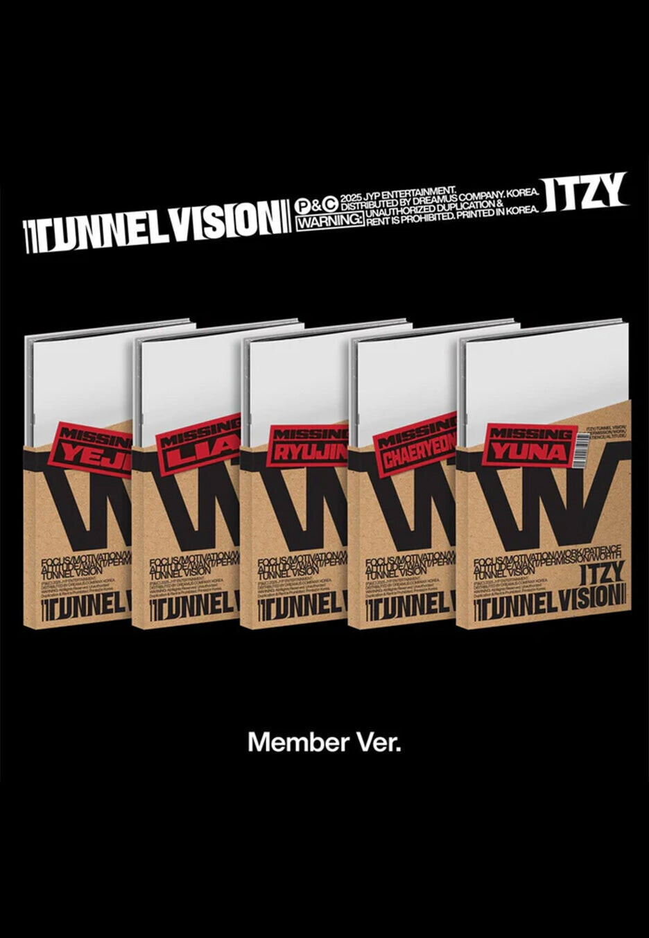 ITZY - Tunnel Vision (Member Version) - CD