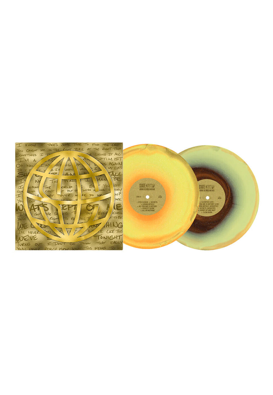State Champs - Around The World And Back (10 Year Anniv.) Ltd. Yellow/Black Ice w/ Glitter - Colored 2 Vinyl