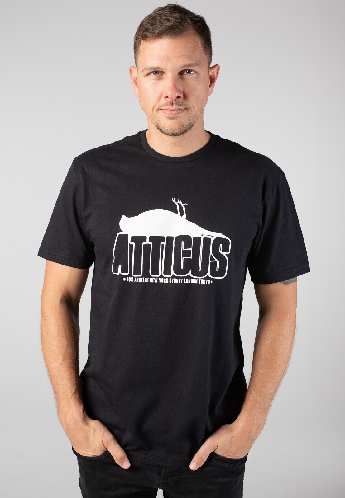 Atticus - Waring Black/White - T-Shirt - black - L - Jersey