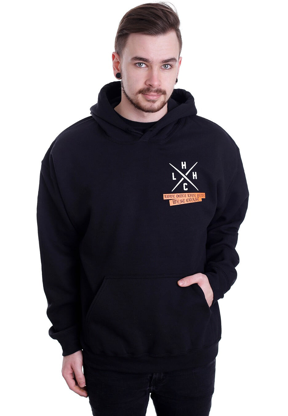 Lionheart - Love Don't Live Here - Hoodie - black - L - 50% Cotton, 50% Polyester