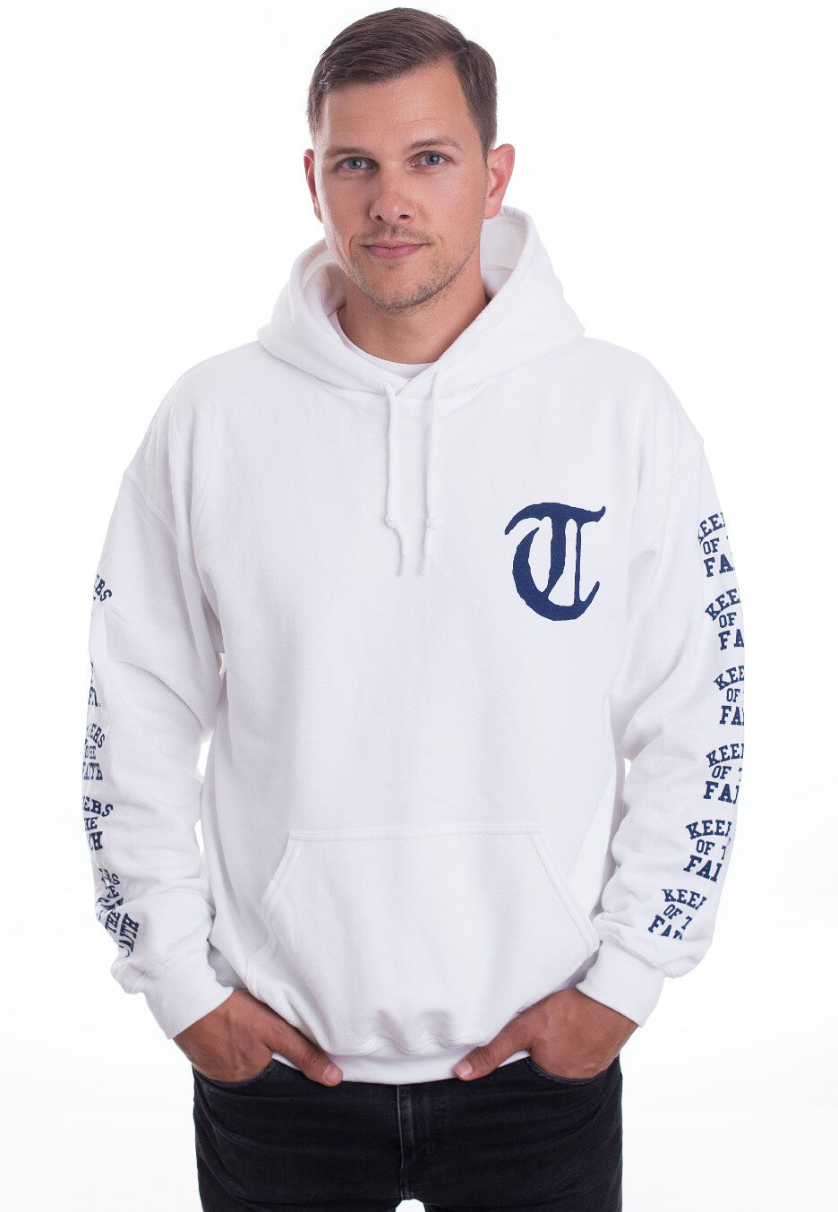Terror - Keepers Of The Faith White - Hoodie - white - L - 50% Cotton, 50% Polyester