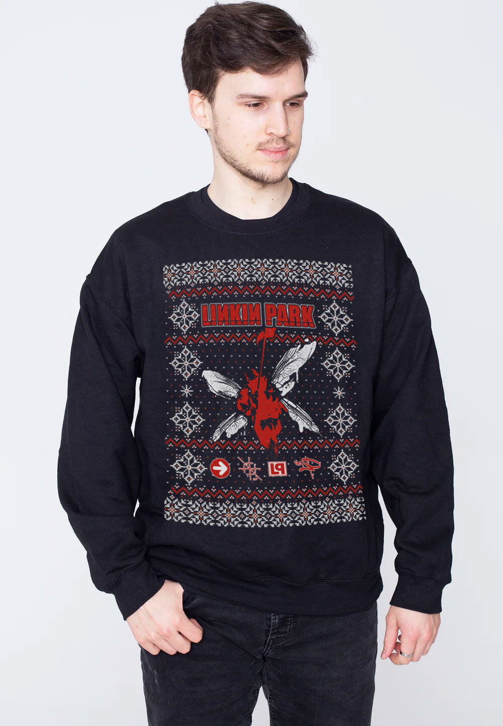 Linkin Park - Hybrid Christmas - Sweater - black - L - 100% Cotton,Sweat