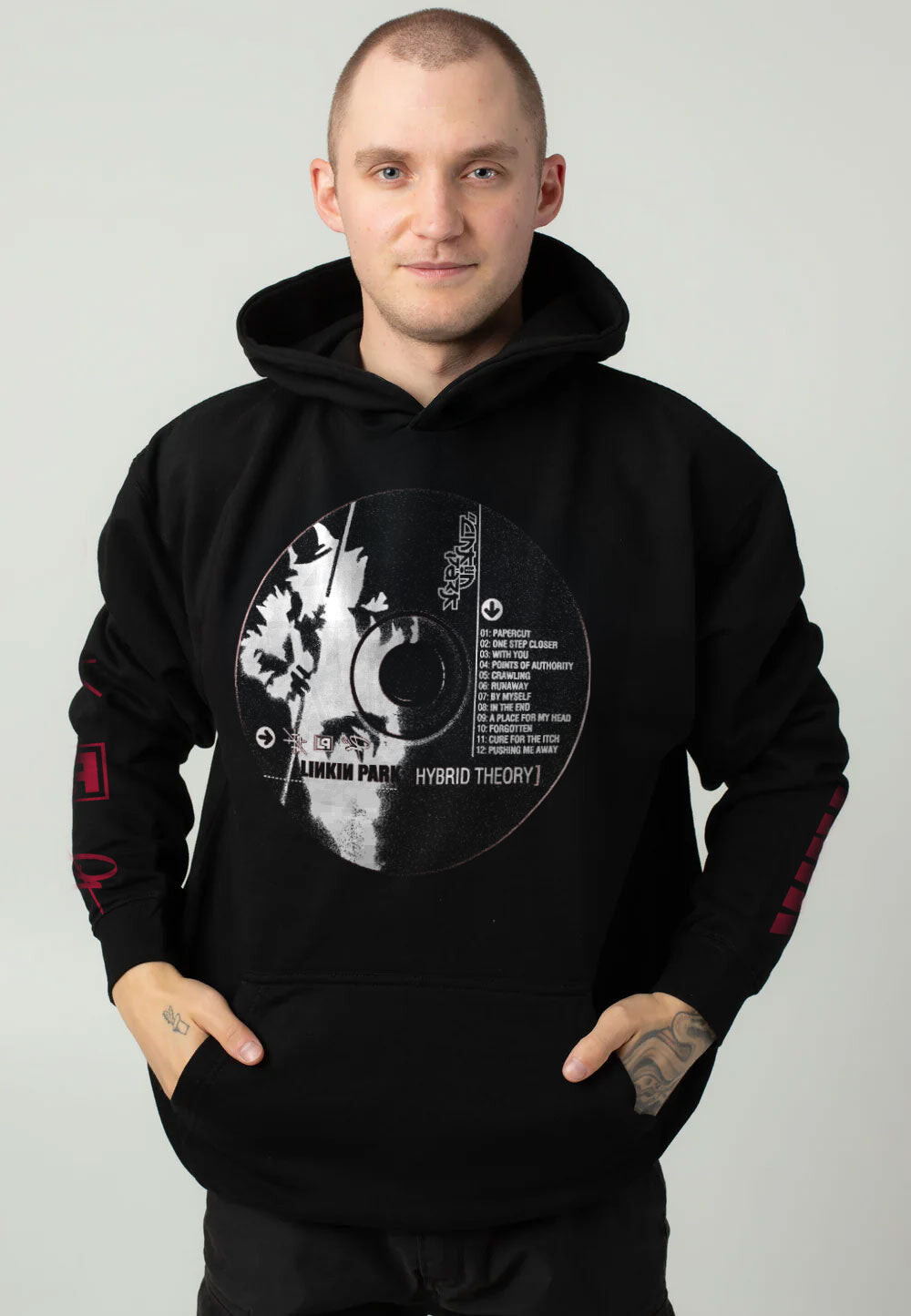 Linkin Park - Hybrid Disk - Hoodie - black - L - 50% Cotton, 50% Polyester,Sweat