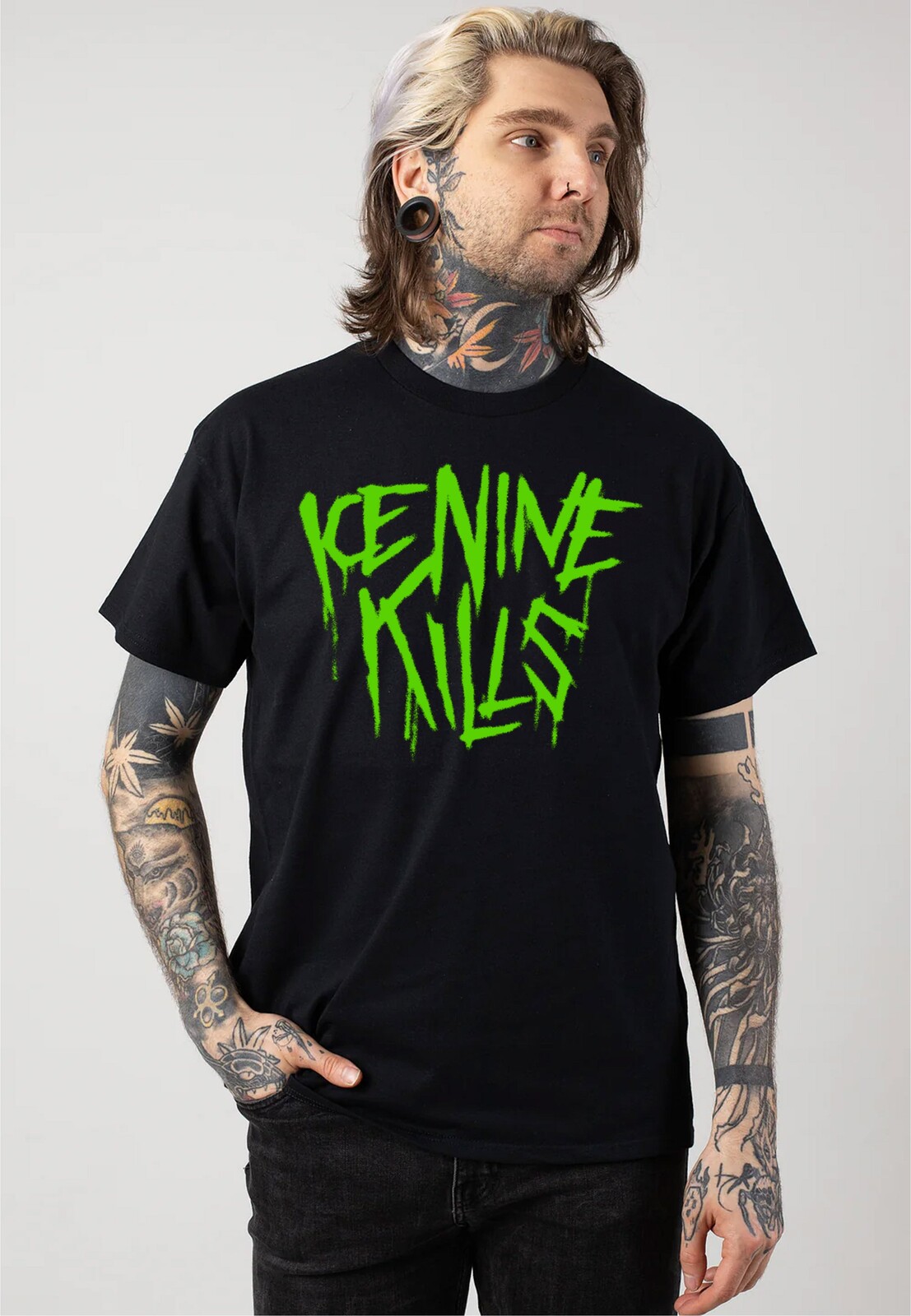 Ice Nine Kills - God Can't Save Us Text - T-Shirt - black - L - 100% Cotton,Jersey