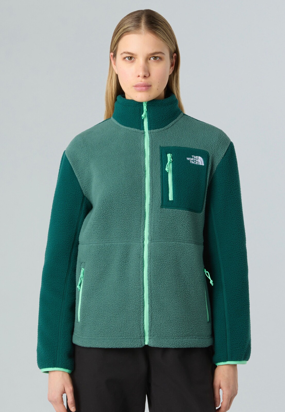 The North Face - Yumiori Full Zip Pine Forest/Hunter Green - Jacket - green - L - 100% Polyester,Fleece